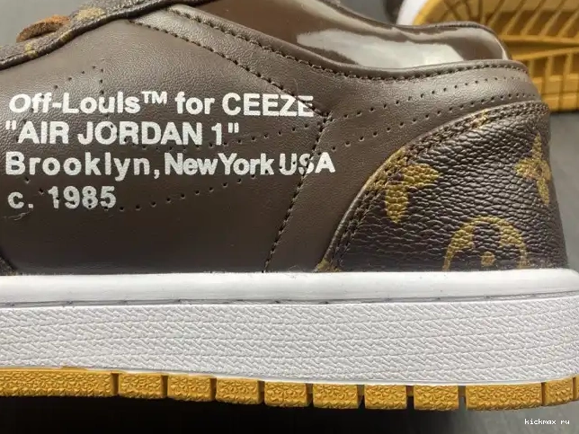 Cheap Kickmax Jordan AJ1 OW x Air 1 LOW Off-Louis 0322